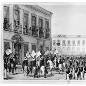 The Acclamation of Pedro I (1798-1834) Emperor of Brazil, Rio de Janeiro, 7th April 1831