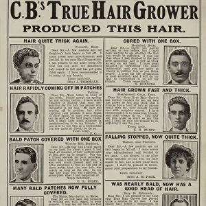 Advertisement for C Bs Hair Grower (litho)