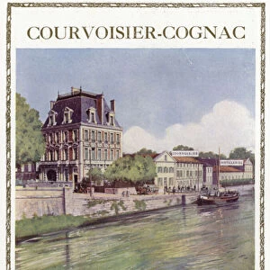 Advertisement for Courvoisier-Cognac, The Brandy Of Napoleon (colour litho)