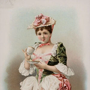 Advertisement for Huylers cocoa and drinking chocolate, 1893 (chromolitho)