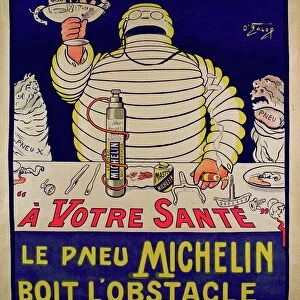Advertisement for Michelin, printed by Cornille & Serre, Paris (colour litho)