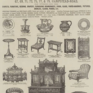 Advertisement, Oetzmann and Company (engraving)