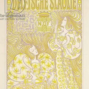 An advertising poster for Delft Salad Oil, 1894 (colour lithograph)