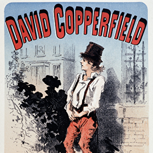 Advertising poster for the publication of "David Copperfield"