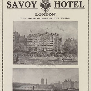 Advertisement for the Savoy Hotel, London (litho)