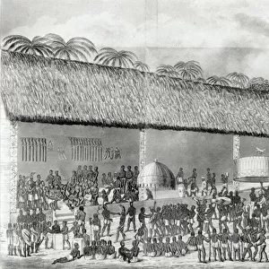 Adai religious festival at the court of the King of Ashanti in March 1820