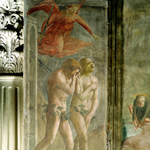 Adam and Eve banished from Paradise, c. 1427 (fresco) (pre-restoration