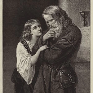 Adam Warner and his Daughter Sibyl (engraving)