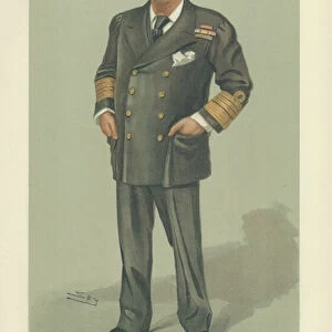 Admiral Sir John Arbuthnot Fisher (colour litho)