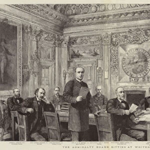 The Admiralty Board Sitting at Whitehall (engraving)