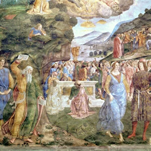 The Adoration of the Golden Calf, from the Sistine Chapel (fresco)
