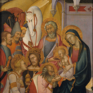 The Adoration of the Magi, c. 1390 (tempera and gold on wood)