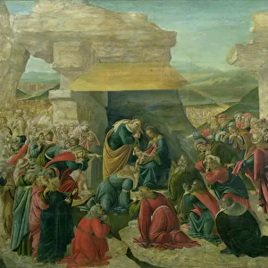 Adoration of the Magi, c. 1480 (tempera on panel) (damaged)
