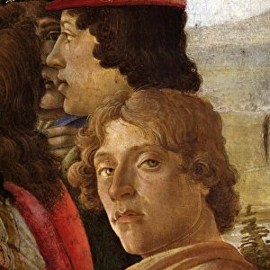 The Adoration of the Magi, detail, 1475 (tempera on wood)