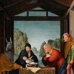 The Adoration of the Shepherds, 1500-35 (oil on panel)