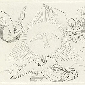 The Adoration of the Trinity, Paradise, Canto 13 (engraving)