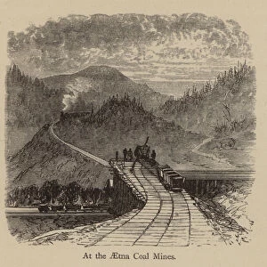 At the Aetna Coal Mines (engraving)