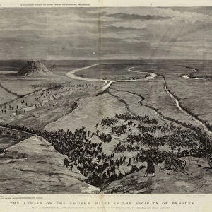 The Affair on the Khushk River in the Vicinity of Penjdeh (engraving)