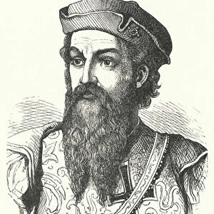 Afonso de Albuquerque, Duke of Goa, Portuguese general and Viceroy of Portuguese India (engraving)