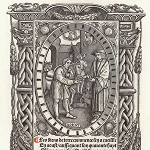 The Twelve Ages of Man: August (litho)