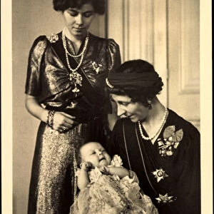 Ak Duchess Victoria Luise von Braunschweig, Crown Princess Friederike (b / w photo)