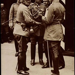Ak Kaiser Wilhelm II, Erzherzog Friedrich, NPG 5152, Regiment 73 (b / w photo)