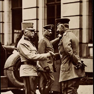 Ak Kaiser Wilhelm II of Prussia with Conrad Freiherr von Hotzendorff