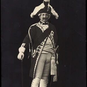 Ak Kaiser Wilhelm II of Prussia in Friderician costume, Liersch 1976 (b / w photo)