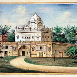 Akali Temple Amritsar, from The Kingdom of the Punjab, its Rulers and Chiefs