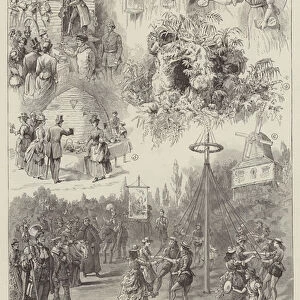 Al Fresco Fayre and Floral Fete, for the Grosvenor Hospital for Women and Children, at the Albert Hall (engraving)
