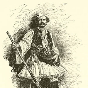 Albanian from Greece (engraving)
