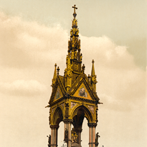 Albert Memorial, London, c. 1890-1900 (photochrom)