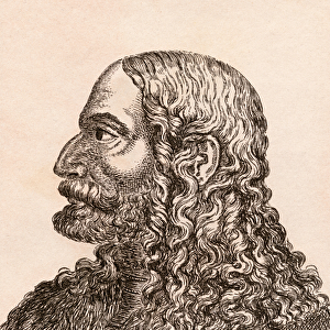 Albrecht Duerer, illustration from 75 Portraits Of Celebrated Painters From