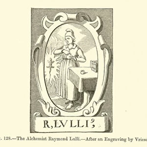 The Alchemist Raymond Lulli (engraving)