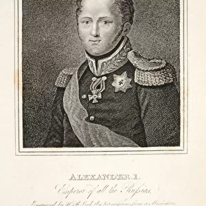 Alexander I, Emperor of all the Russians, pub. by S. A. Oddy, 1814 (engraving)