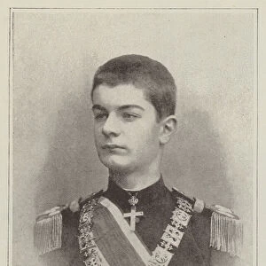 Alexander I, King of Servia (b / w photo)