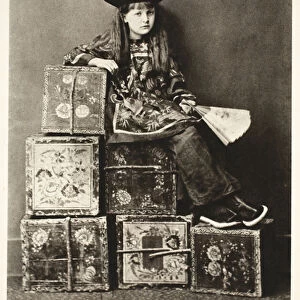 Alexandra Kitchen as A Chinaman, 14th July 1873 (sepia photo)