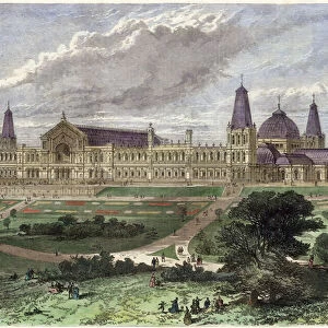 The Alexandra Palace (coloured engraving)