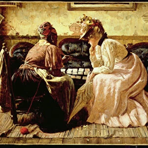 Its All in the Cards, 1898 (oil on canvas)