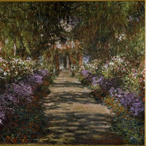 Allee in the garden of Giverny, 190 (oil on canvas)