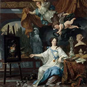 Allegorical Portrait of an Artist in Her Studio, c. 1675-1685 (oil on canvas)