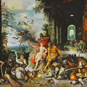 An Allegory of Air and Fire, (oil on copper)