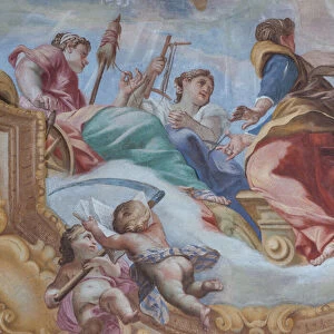 The Allegory of Human Life, detail, 1691-92 (fresco)