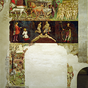 Allegory of May: Astrological Symbols of Gemini and Triumph of Apollo (Mese di Maggio