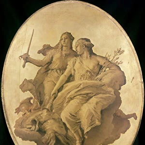 Allegory of Peace and Justice (oil on canvas)