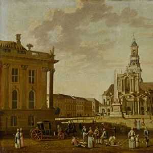 The Alter Markt with the Church of St. Nicholas and the Town Hall, 1771 (oil on canvas)