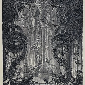"Altogether the place had a frightful appearance"(engraving)