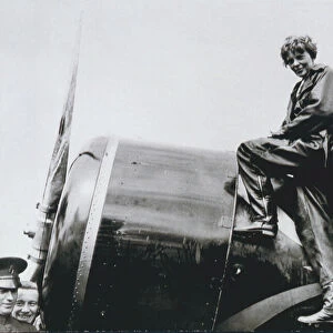 Amelia Earhart, 1932 (b / w photo)