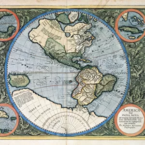 America sive India Nova, from "Atlas sive cosmographicae meditationes de fabrica