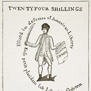 American Bill of Credit, 1775, illustration from Cassell